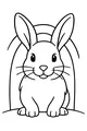 Bright-Eyed Bunny Peeks from His Burrow