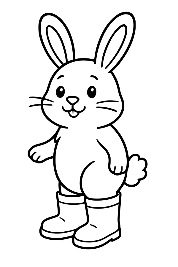 Bunny Boots on a Rainy Day