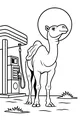 Sunny Day Camel at the Fuel Stop