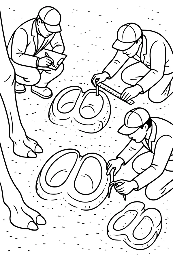 Desert Scientists and Giant Camel Tracks