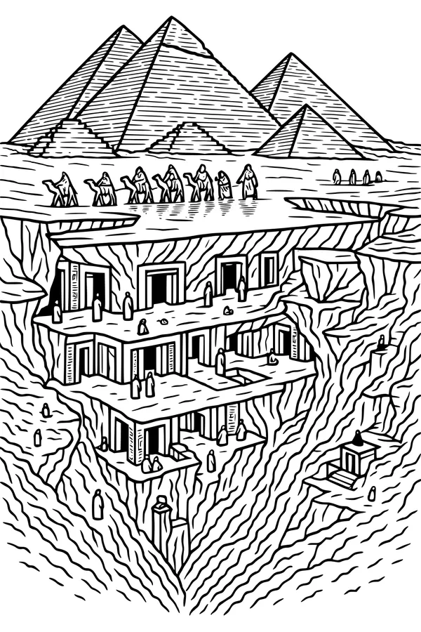 Caravan and Pyramids: Secret Desert Tunnels