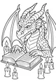 Candlelit Dragon Librarian