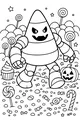 Candy Corn Bot in Trick-or-Treat Town