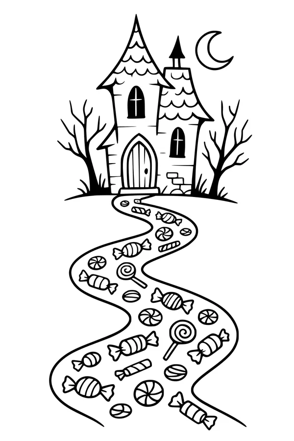 Candy Trail to the Ghost House