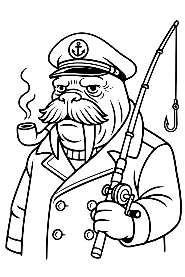 Captain Walrus and His Big Catch