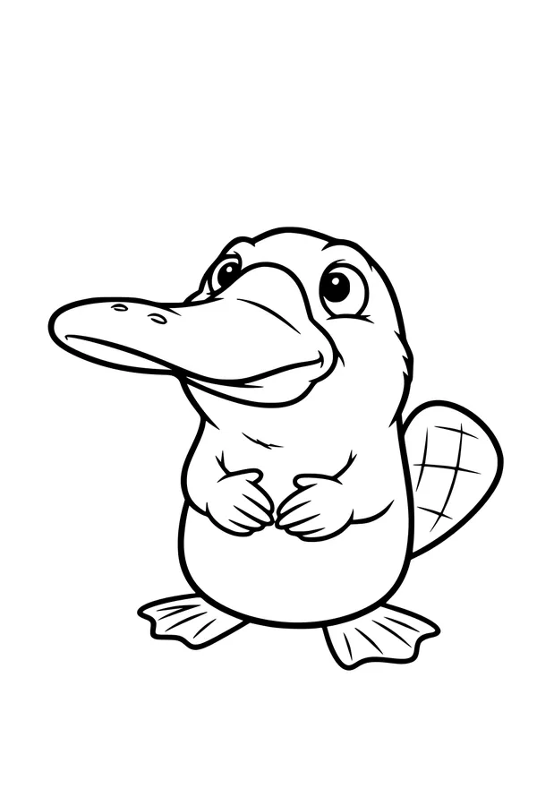 Mister Platypus with a Big Friendly Bill