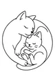 Sleepy Snuggles in a Gentle Cat Hug