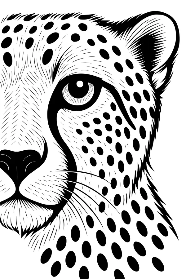 Watchful Cheetah with Dazzling Spots