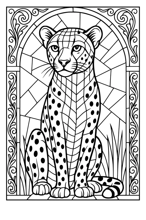 Sunlit Cheetah in the Tall Grass