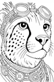 Steampunk Cheetah Ready to Zoom