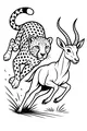 Cheetah Sprint on the Savanna
