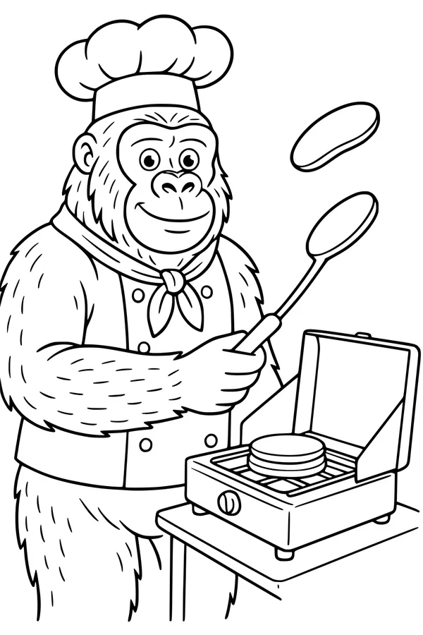 Chef Gorilla’s Pancake Flip Feast