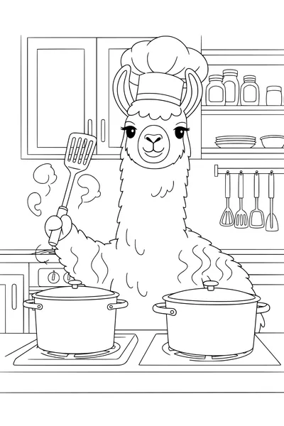 Chef Llama’s Busy Kitchen Surprise