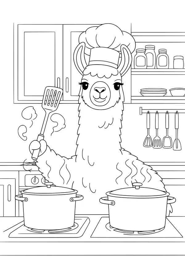 Chef Llama’s Busy Kitchen Surprise