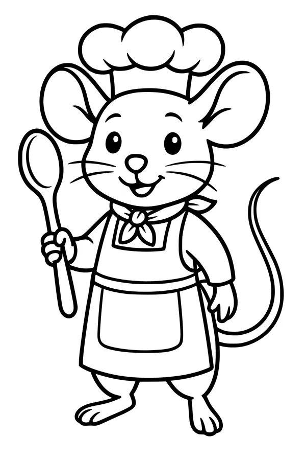 Milo the Chef Mouse Prepares a Snack