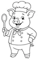 Chef Pig and His Wooden Spoon
