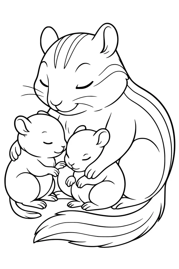 Snuggle Time Under the Striped Tail