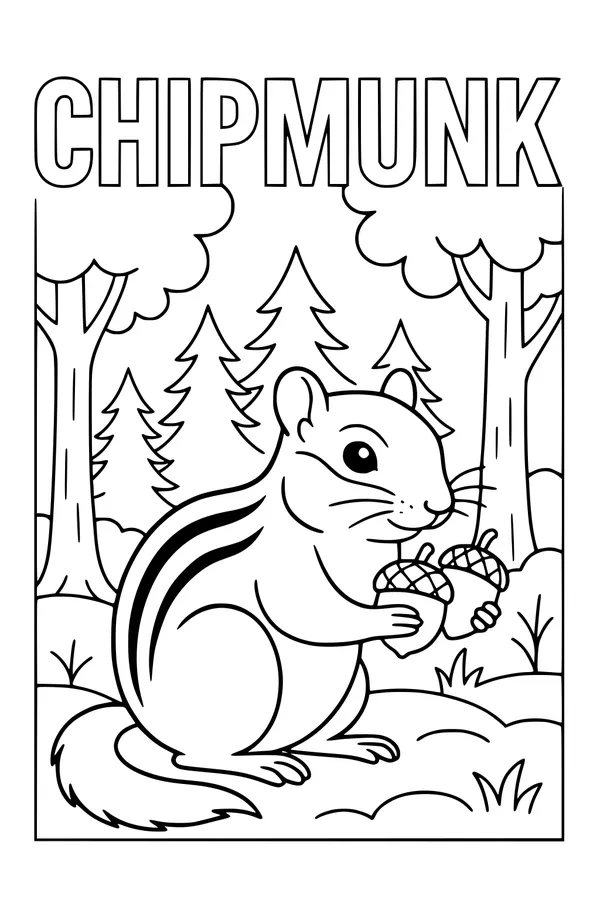 Acorn Feast in the Forest