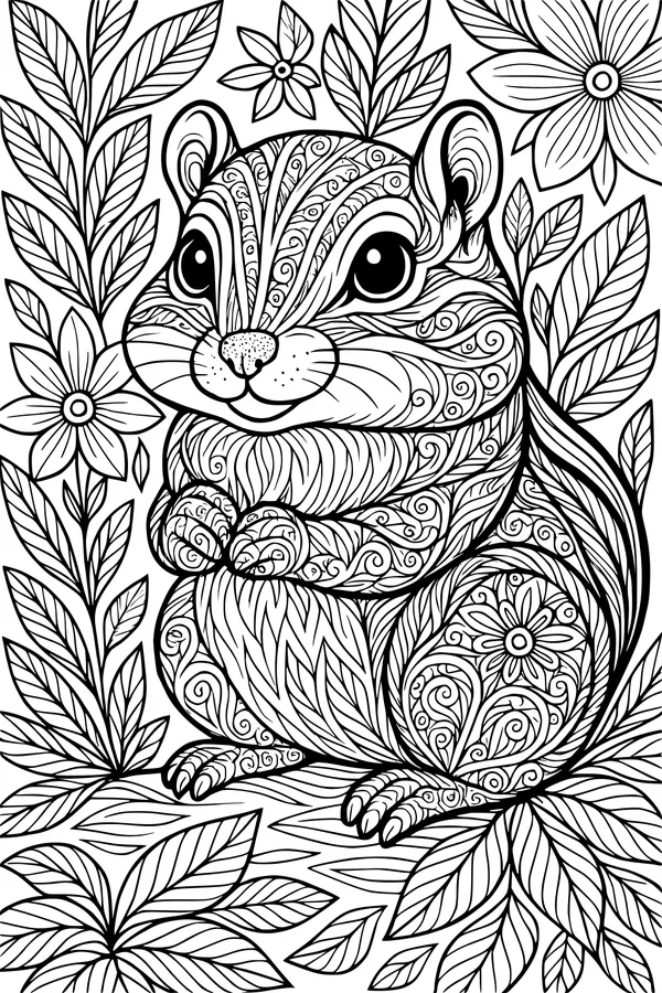 Whiskers and Swirls in the Flower Patch