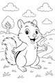 Sunny Morning With a Happy Chipmunk