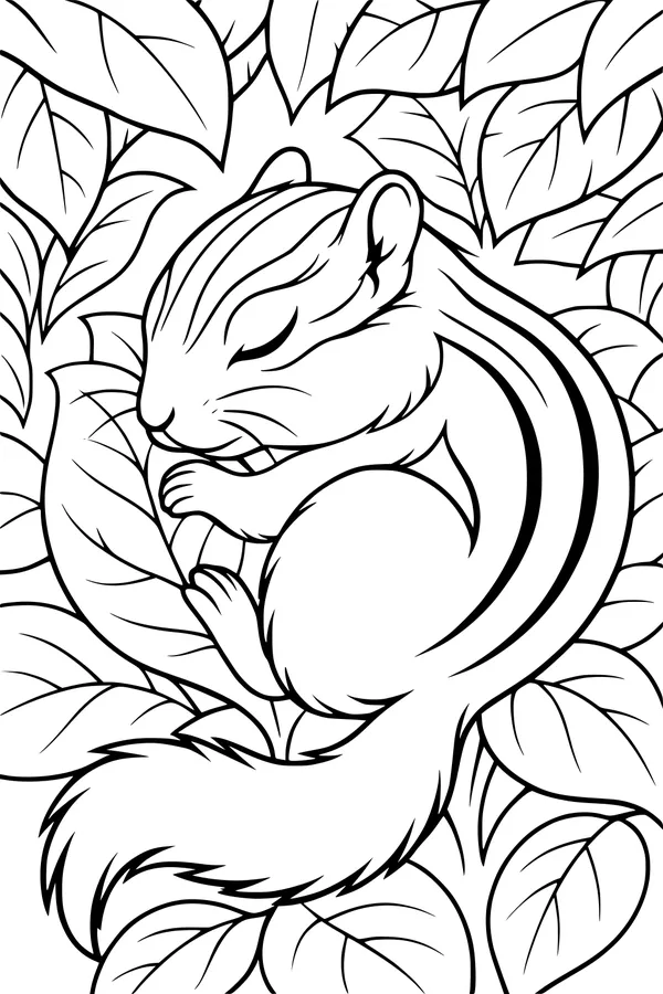 Naptime for Stripey the Chipmunk