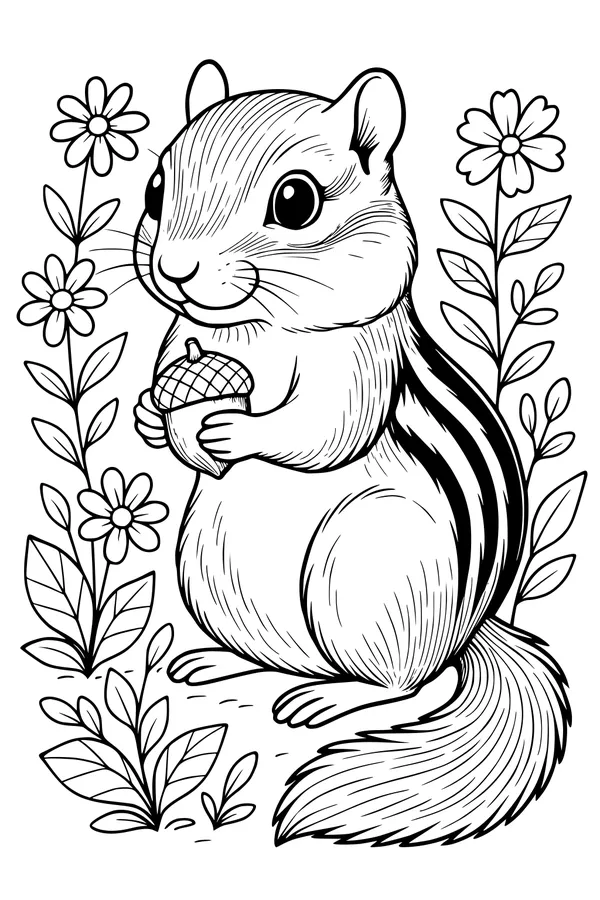 Chipper Chipmunk and His Giant Acorn