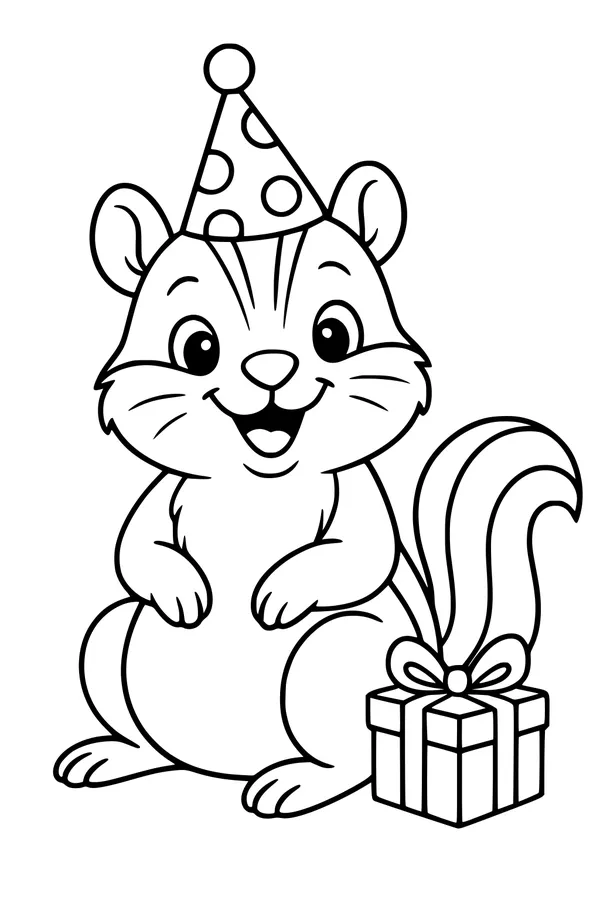 Party Hat Chipmunk and the Surprise Gift