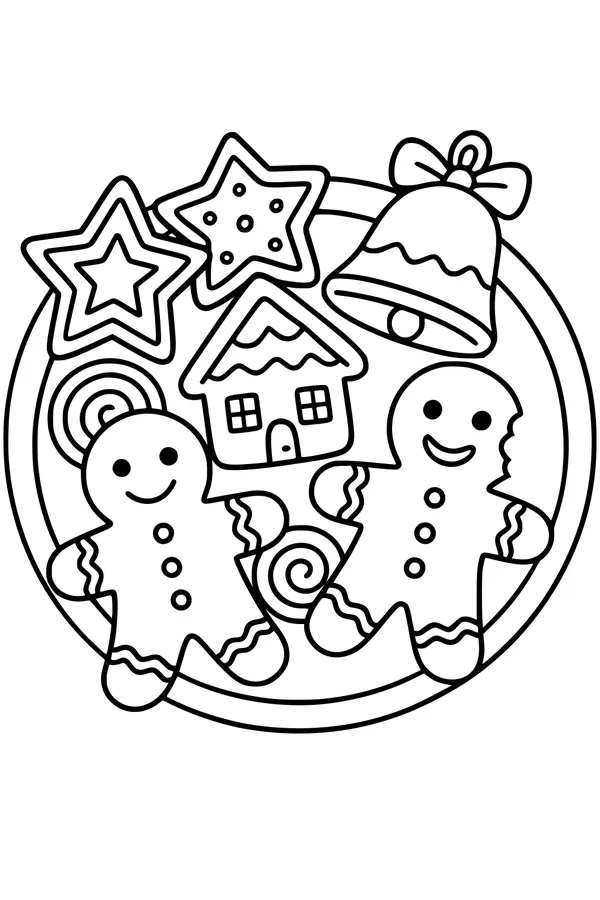 Gingerbread Friends on a Cookie Plate