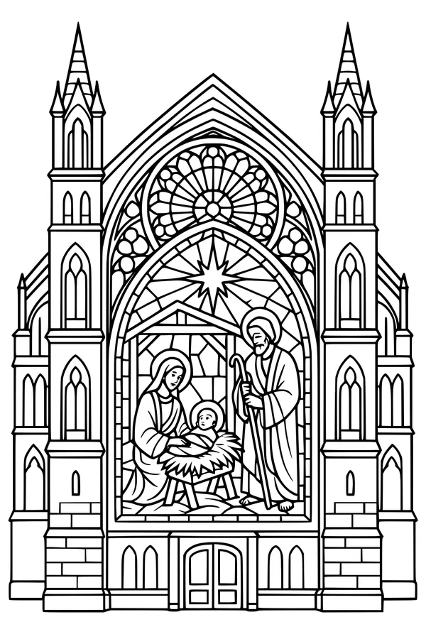 Star Over the Nativity Window