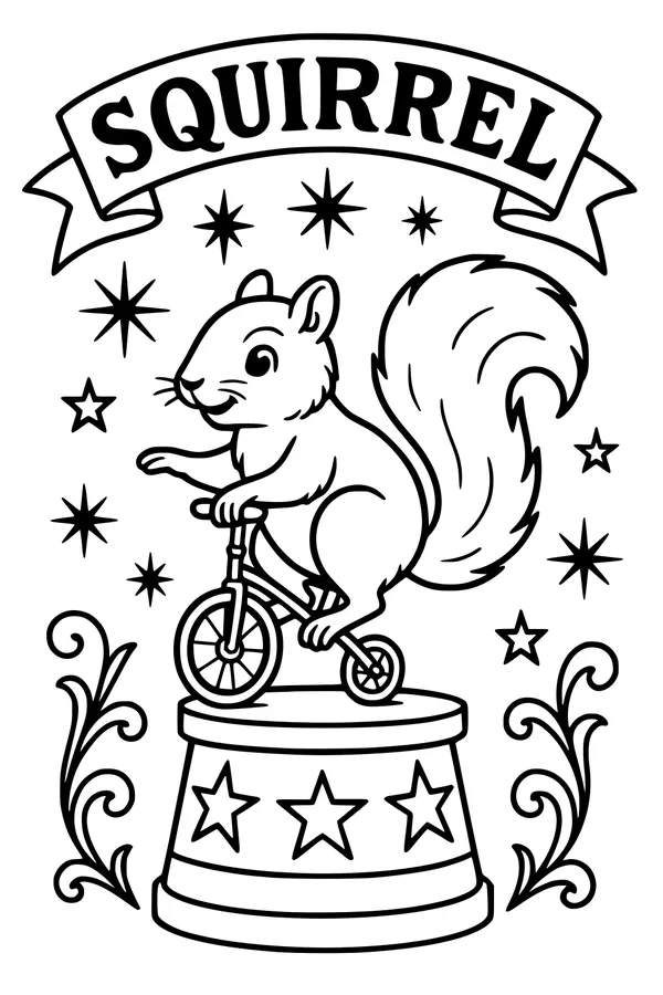 The Amazing Circus Squirrel Balances High