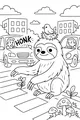 Slowpoke Crossing with a Feathered Friend