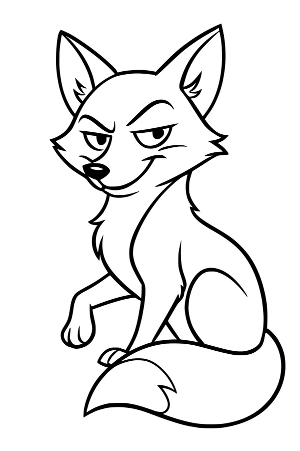 Sly Fox in the Forest Glow