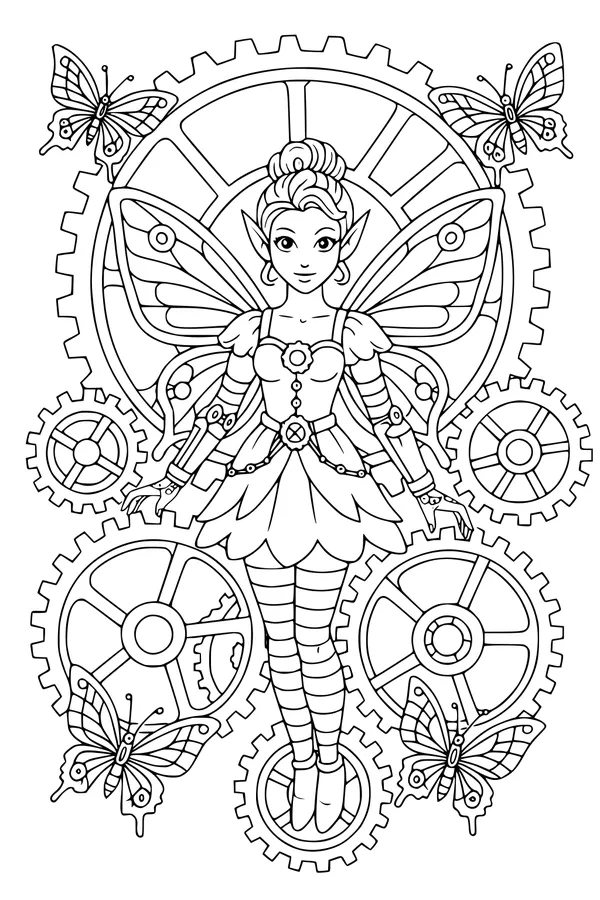 Clockwork Wings and Fluttering Friends