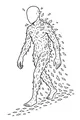 Free Monster Coloring Page - Flutterflake Creature on a Stroll (Printable PDF)