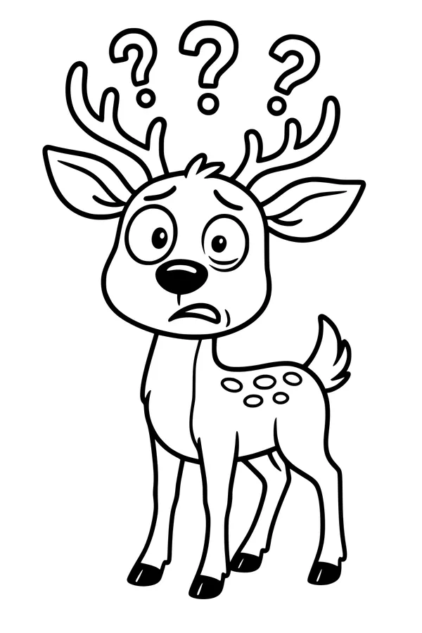 Deer With the Wondering Antlers