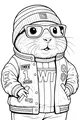 Hamster in His Favorite Cool Jacket