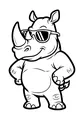 Super Cool Rhino Struts His Stuff