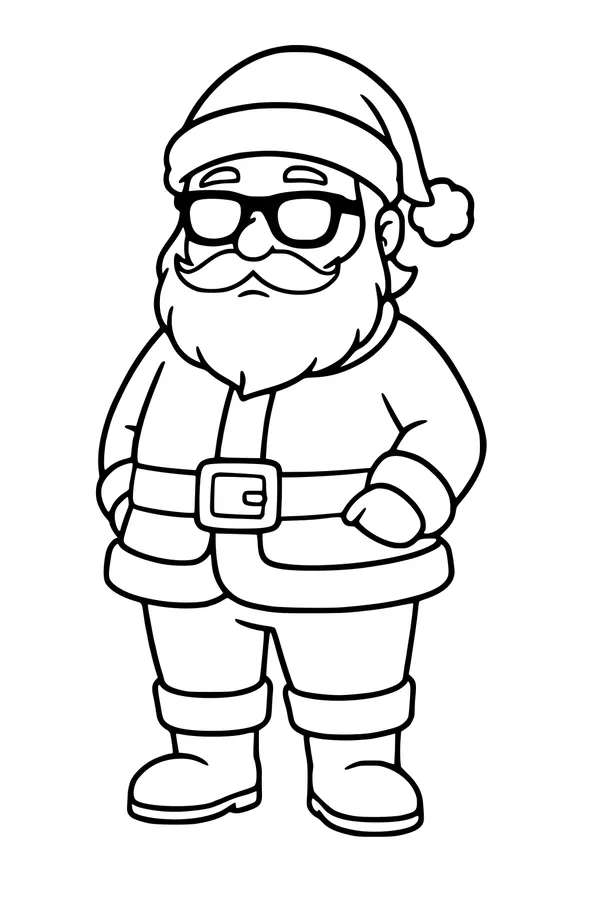 Cool Santa With Shades
