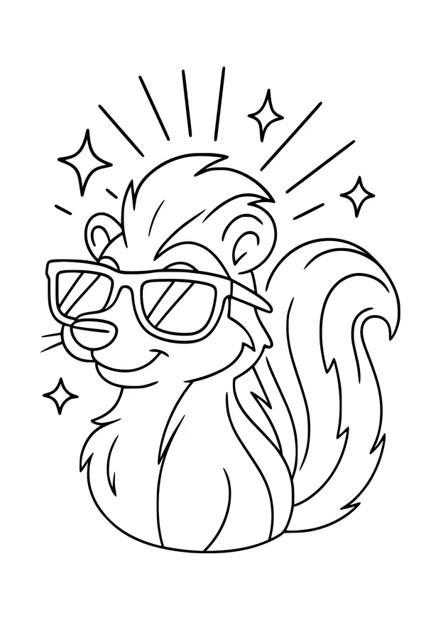 Sammy the Skunk Shows Off His Shades