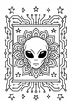 Starlit Alien Techno Bloom
