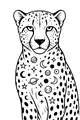 Starry Night with a Dreamy Cheetah