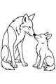 Nose-to-Nose Coyote Snuggle Moment