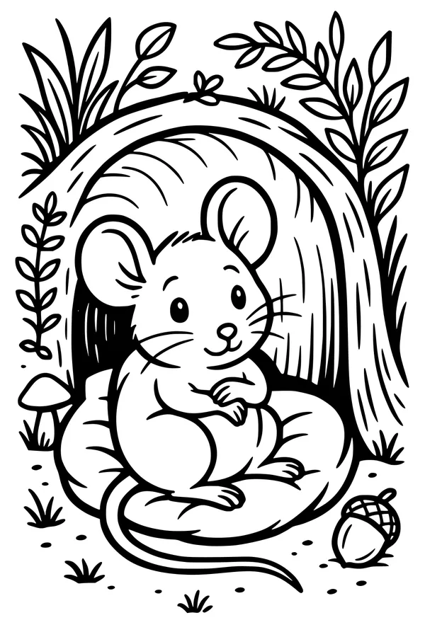 Milo the Mouse’s Cozy Hollow Home