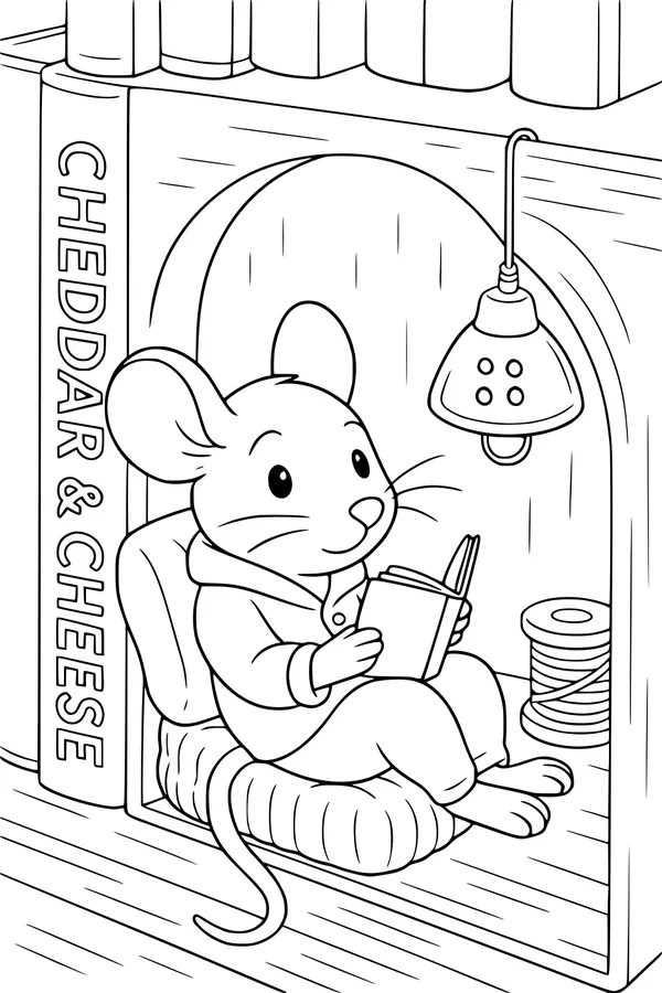 The Cozy Mouse Library Hideout