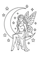 Moonlight Fairy on the Crescent