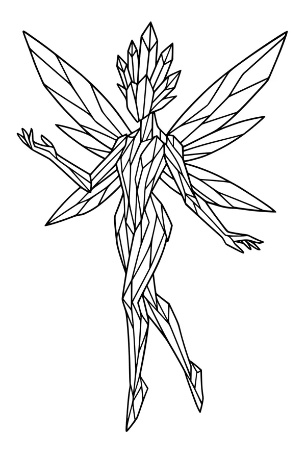 Crystal Wing Fairy in Mid-Step