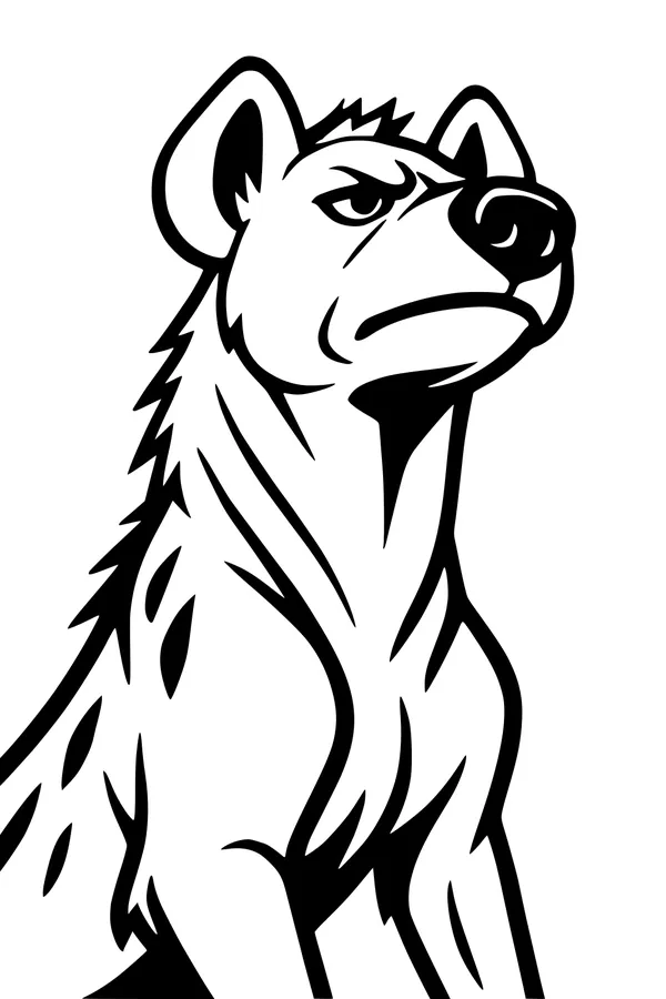 Hyena With a Seriously Silly Stare