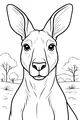 Big-Eared Kangaroo in the Outback