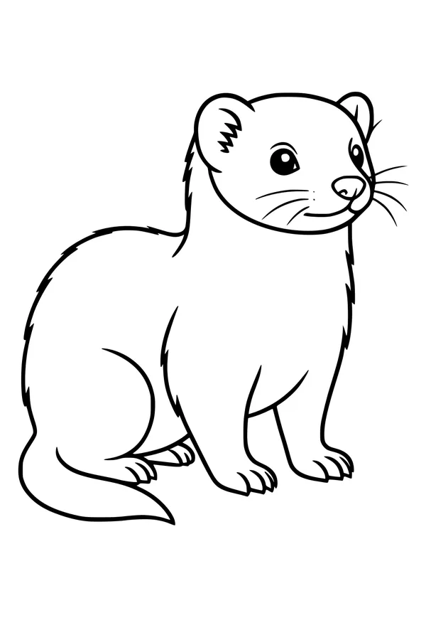 Whiskers the Little Ferret Friend