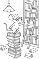 Martin Mouse at the Tallest Book Tower